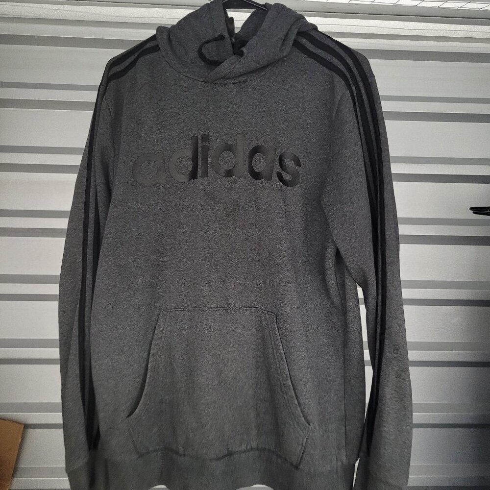 Adidas Logo 3 Stripes Sleeve Hoodie